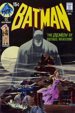 drownedintheblacklagoon:  comicbookcovers:  Batman #227, December 1970, cover by Neal Adams a homage to Detective Comics #31  
