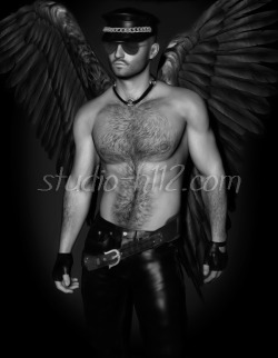 “Angel of Leather 1” Digital image, 2011, Mark Reed http://www.studio-h112.com/aol1.shtml