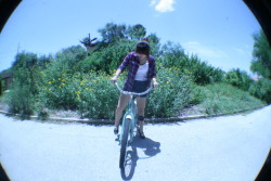 savanita:me on my flat bike!
