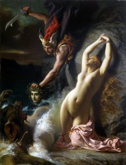 Thetemperamentalgoat:    Andromeda Chained To A Rock (1874), By Henri Picou. 