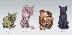 masterofkarateandfriendship:  Cats of the Apocalypse by Aviv Or
