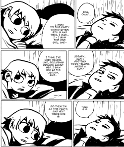 dailyscottpilgrim:  Book 1 Page 61  I&rsquo;m so obsessed.