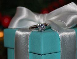 pheebeezy:  una-vita-bella:  Every girl wants her little blue box…  Tiffany ring when I get married? Yessssplease 