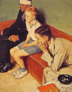 doloresdepalabra: 1937- Waiting Room- by Norman Rockwell 