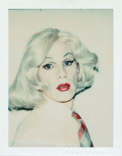 The High Priestess of Pop:  Warhol, Andy. Self-Portrait in Drag.
