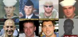 king-of-ny:  See these men? They were all members of Seal Team 6, the elite Navy SEALs that killed Osama bin Laden, the mastermind behind 9/11. These 8 men are now DEAD. They were in a helicopter and were shot down today in what was the deadliest attack o