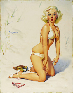 vintagegal:  “Claws For Alarm” by Gil Elvgren 1958 
