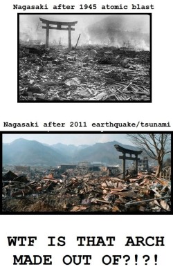 twylamarie:  I swear, I actually thought the same thing when I saw that photograph from after the earthquake.  Damn WTF???