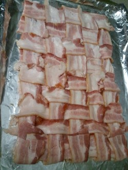 Zaaaaar:  Jreybaltazar:  Epic Meal Time At My Condo! First We Start The Bacon Weave