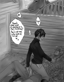 kisu-no-hi:  Ruka challenge number 2: Prompt #7: Horses WHAT IS NORMAL SEX? Stableboy!Shizuo x Horseman!Izaya Oh the irony that the stableboy is hung like a horse hahahaha 