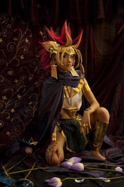 zouziias:  Pharaoh Atem from Yu-Gi-Oh! imino on cosplay.com Check out her stuff here! -&gt; http://www.cosplay.com/costume/250757/ 