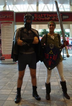 Me with Pantless Batman @ Baltimore Comic-Con 08-20-11
