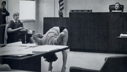 endocrines:  americanapparel:  Source: http://newyrye.tumblr.com/  Stripper in Clearwater, FLA showing the judge that her bikini briefs  were too large to expose her vagina to the undercover cops that  arrested her. The case was dismissed.   American