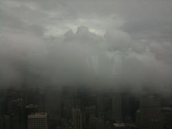 new-yorkcity:  The Start of Irene from the Observation Deck of Empire State Building 