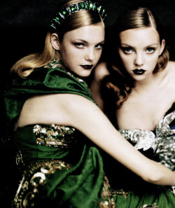 Heather Marks &amp; Caroline Trentini by Paolo Roversi for W October 2004