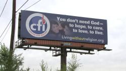 rosalarian:  beatrixshrugged:  rosalarian:  This billboard went up by my house today. Lots of people here are incredibly angry that it exists. Lots of backlash against atheists for having the audacity to live in this city, or at all. Which just goes to