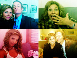 fartyfartingfartface:  Behind-the-scenes pictures from Charisma Carpenter’s guest stint on Supernatural (via her twitter)  I hope I look as good as Charisma does when I become her age tbh.