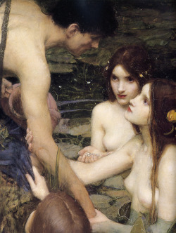 Hylas and the Nymphs, John William Waterhouse, 1896 (detail) 