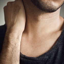 thequirkybunny:  All my buttons. Hands. Neck.