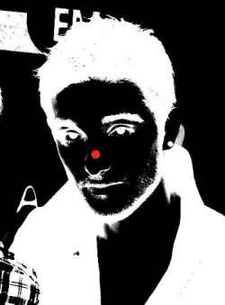 letterssentwithnoaddresses:  Stare at the red dot for 30 seconds, look at your wall and blink.  Oh wow! Tom is in on my wall :O LOL!