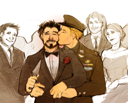 tardiscrash:  ironfries:  i just need people to know HOW MUCH  to the point that there’s a bonus creeper!Steve gif does it look like i’m misusing him yet? hahaha this is for the request:  hildetann said: tony and steve in suits doing something