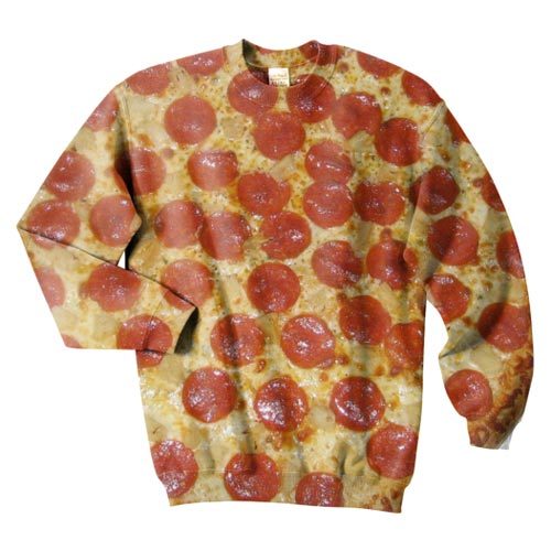 Pizza Sweatshirt adult photos