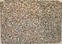 giveyourselfahugforme:  “A collage of photographs of almost 3,000 victims, nearly all of those who were killed during the terrorist attacks on September 11, 2001 (missing are 92 of the victims and all of the terrorists).” (Source.) Lost but never