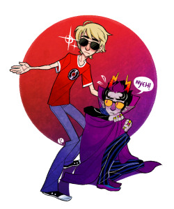 illustudio:  Inspired by:  I fell in love with this tiny gif some time ago, and I just had to draw it. ;u; I want to give credit to the Dave and Eridan cosplayer, so if anyone knows these two, please let me know. Oh and does anyone know the video this