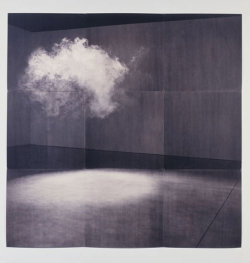 defacedbook:  Lorna Simpson Cloud, 2005 Installation (84 x 84 inches) 