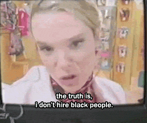 letsgetfitanddancenaked:  aconnormanning:  toxicninjapenguin:  nyeheggers:  ashkenazi-autie:  strawberry-bounce:  The real world.  This is from That’s So Raven, where Chelsea and Raven apply to work at the same clothing shop. Chelsea is white; Raven