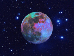 cwnl:  Harvest Moon &amp; The Pleiades Desktop Harvest moon in highlighted color in the Pleiades. Copyright: André van der Hoeven 