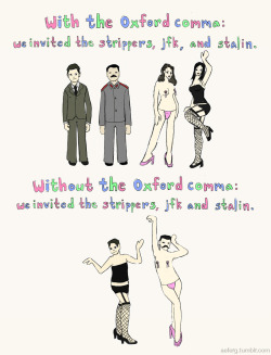 funny-pictures-uk:  With and without the Oxford Comma.  Grammar for the win ( funny pics )