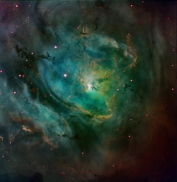 N-A-S-A:  Stars And Dust Of The Lagoon Nebula - The Large Majestic Lagoon Nebula