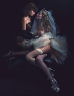 Abbey Lee Kershaw &amp; Edita Vilkeviciute&hellip; getting married? lol. Lovely photo.