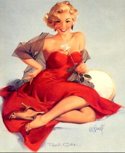 theniftyfifties:  ‘Real Cute’, pin up