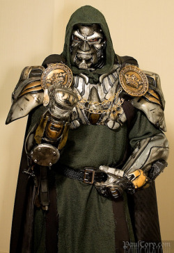 dreamyeyed:  omg-dj-judy:  Amazing Doctor Doom Cosplayer! bloodcolossus:  untitled by Paul Cory on Flickr.   In Doom We Trust.  You have to sit back and admire a person that puts this much effort into a costume.  This is just awesome.