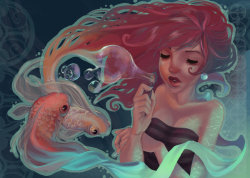 emosloppy:  Blowing fishes by ~Miiwer 