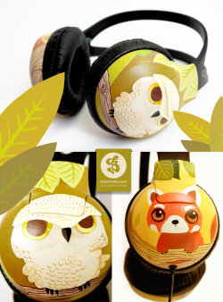 deviantart:  Owl and Red Panda Phones by