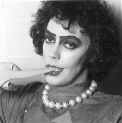 suicideblonde:  Tim Curry as Dr. Frank-N-Furter photographed by Mick Rock 