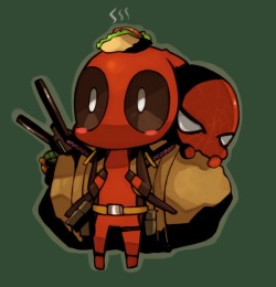 Tumblrissolame:  My God, There’s A Deadpool On That Taco! 