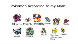 Pokemons According To My Mom.!!