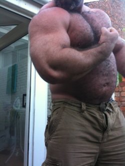 Guysthatgetmehard:  Scott/Flexed (And I Love His Big Hairy Belly In This One) 