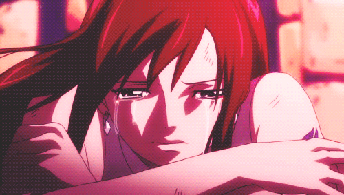 Enquanto alguns choram por ter terminado o namoro, eu choro por meu anime que termina.