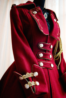 lostsplendor:  Red Infanta Winter Coat by