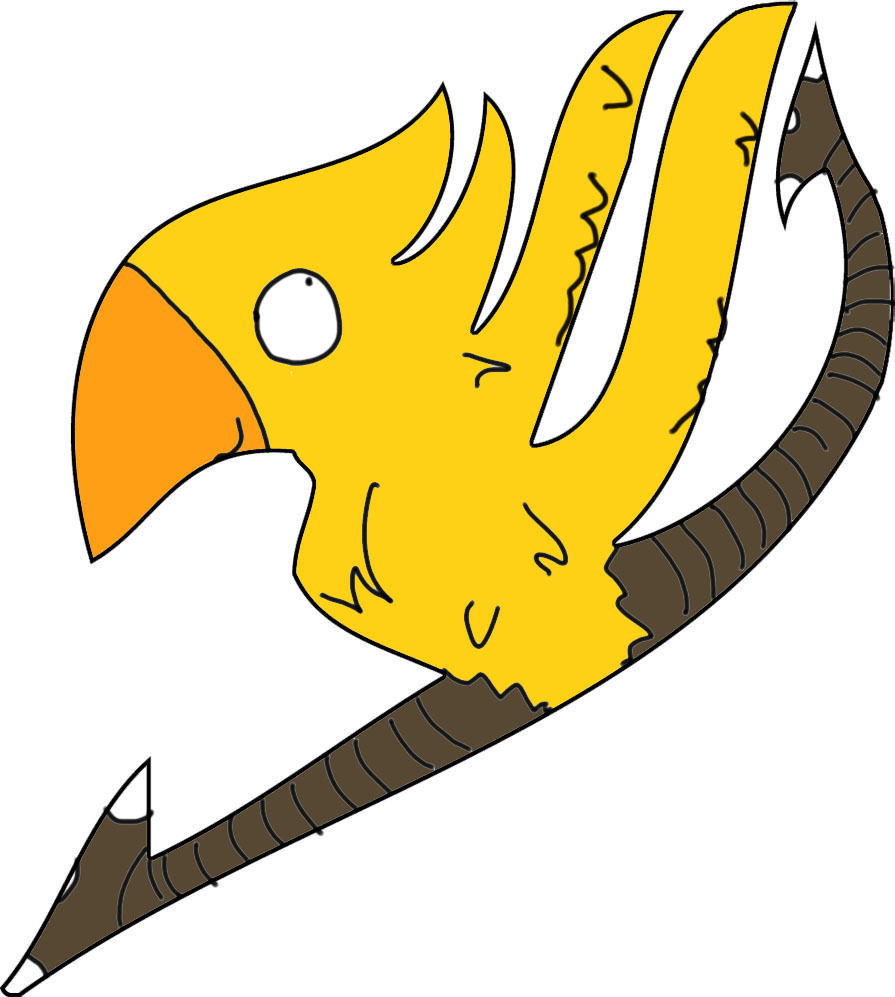 mo-vstheworld:  I’ve always thought the fairy tail logo looked like a dancing chocobo.