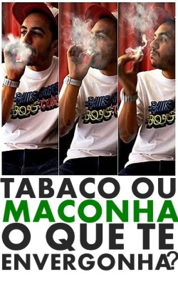 estranhoestrangeiro:  Eu não sou menos digno porque fumo maconha. Marcelo D2 