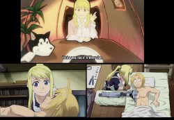camilahfalcao:  -You love her don’t you?Winry-chan.