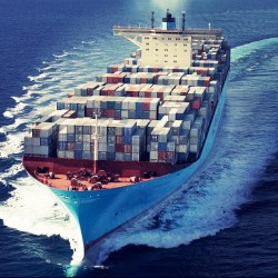 Maerskline:  Estelle Maersk #Maersk #Container #Vessel #Ocean #Sea #Waves #Transport