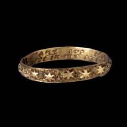  18th century poesy ring.Inscription reads: Many are the stars I see but in my eye no star like thee. 