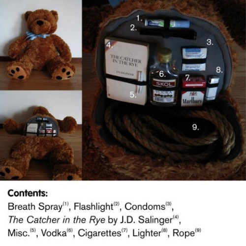 toptumbles:  Teddy bear emergency kit  adult photos